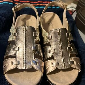Clark’s sandals, excellent condition, cushioned comfort